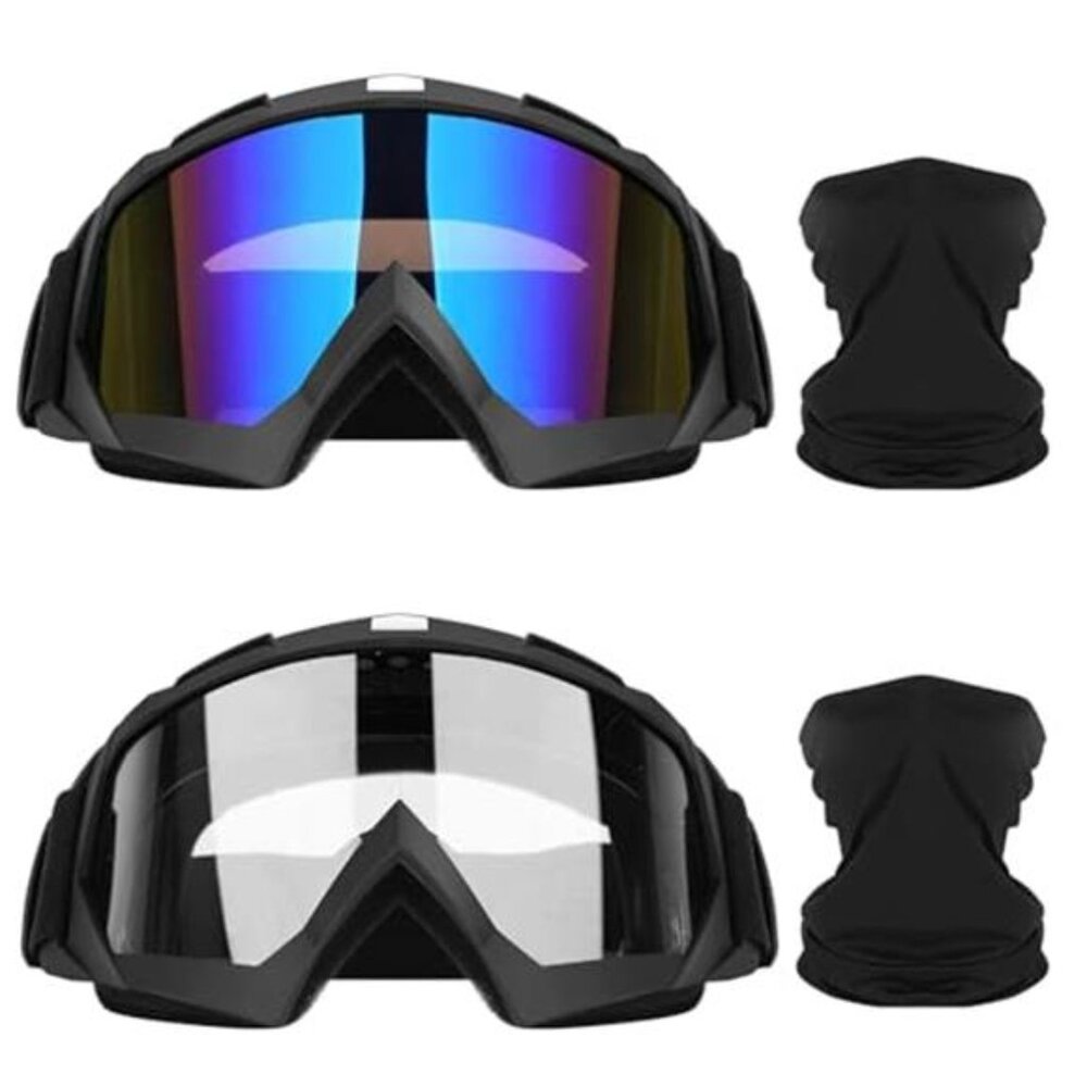 Motorcycle Goggles Dirt Bike ATV Motocross Ski Off Road Protective Riding Glasse